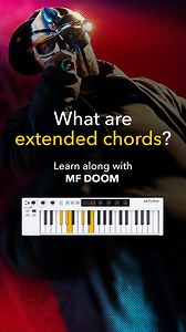 Extend Your Knowledge on Extended Chords with MF DOOM's "Doomsday" 💀 What is an extended chord? We got you! In this video, learn how to construct extended chords 🎛️ 🎙️ Using MF DOOM's "Doomsday," we’ll explore how these chords can transform a simple progression into something rich and intricate. Hear how a standard triad chord evolves and takes on a jazzier sound with the addition of extra notes. Try extended chords in your own creations and tag us! More classic tracks and lessons available o
