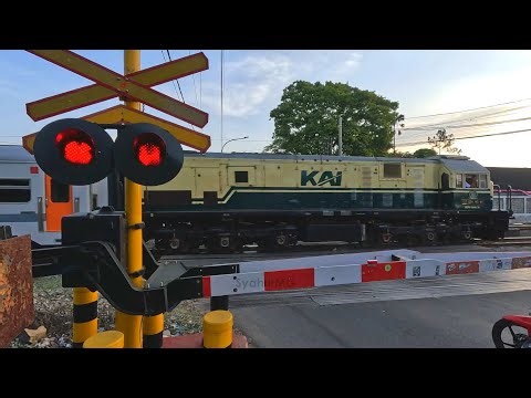Lokomotif Vintage & WnB | Perlintasan Kereta Api Ngebut | Random 3 Jenis Palang