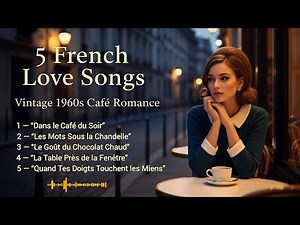Soft French Love Songs 💕 A Vintage 1960s Paris Café Collection of 5 Romantic Chansons