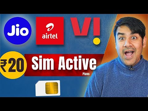 ₹ 20 Only - Sim Active Plans - Jio, Airtel, Vi & BSNL (Secret)