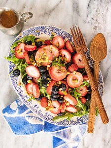 When you've got this much flavor, who needs fireworks? Get the recipe for our red, white and blue(berry) fruit salad: https://californiagrown.org/recipes/fruit-salad/ | California Grown