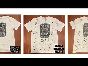 How to use achieve a Acrylic Splatter look on your shirts!