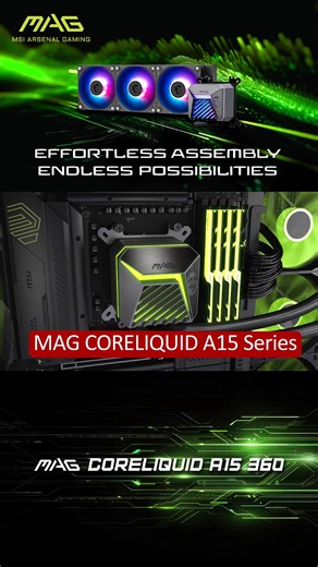 36 reactions | Keep your cool with the MAG CORELIQUID A15 Series! Engineered for peak performance, this liquid cooler delivers ultra-efficient cooling with a stunning design to match. Ready to power your gaming rig? Check it out here: msi.gm/S247F14B | MSI Gaming | Facebook