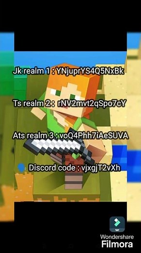 Minecraft realm codes
