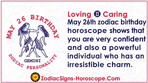 May 26 Zodiac (Gemini) Horoscope Birthday Personality and Lucky Things