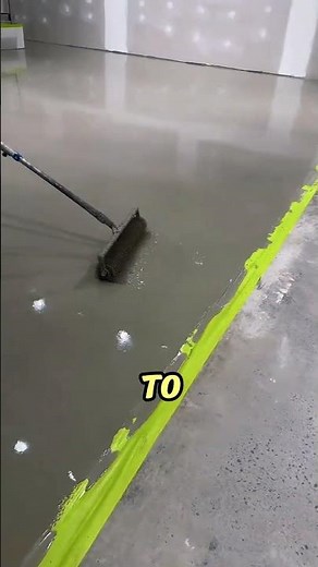 Perfect Epoxy Floor Installation Using Spike Roller | Smooth Concrete Floor Leveling Tutorial