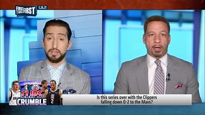 "This series is over. This L.A. Clippers era is over. And the Clippers future of the franchise is as bleak as any team in all of pro sports this side of the Texans." — Nick Wright | First Things First on FS1