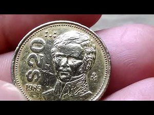 **20 PESOS DE 1985** monedas antiguas mexicanas