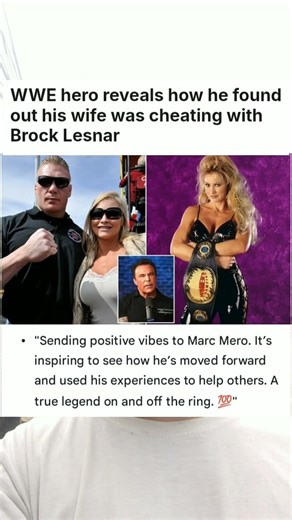 WWE hero reveals how he found out his wife was cheating with Brock Lesnar#sports #news