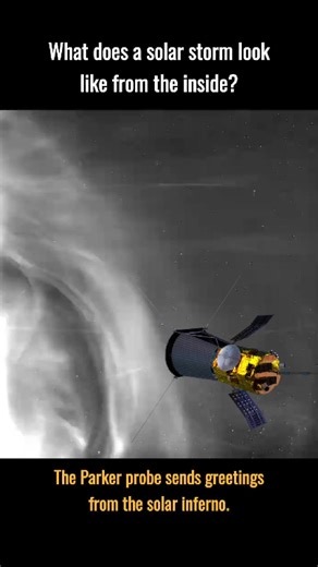 What does a solar storm look like from the inside? ⚡☀️⁠ ⁠ This isn't sci-fi, it's real footage from the heart of the storm! In September 2022, NASA's Parker Solar Probe, during a daring dive, witnessed a unique event: a powerful coronal mass ejection (CME) acting as a giant cosmic vacuum cleaner! 🌀⁠ ⁠ What did Parker see?⁠ The blast of solar plasma literally swept away interplanetary dust (debris from comets and asteroids) for about 6 million miles, creating a temporary void in its wake. 🔥⁠ ⁠ 