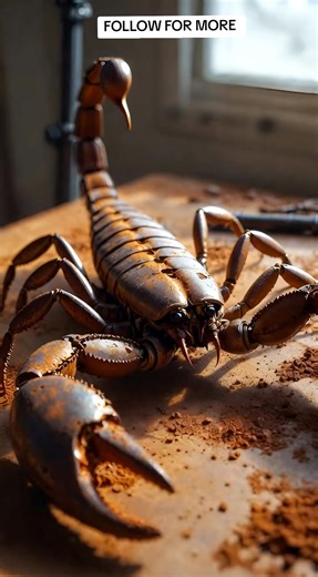 Restoring a 1000-Year Rusted Scorpion with Green Tea
