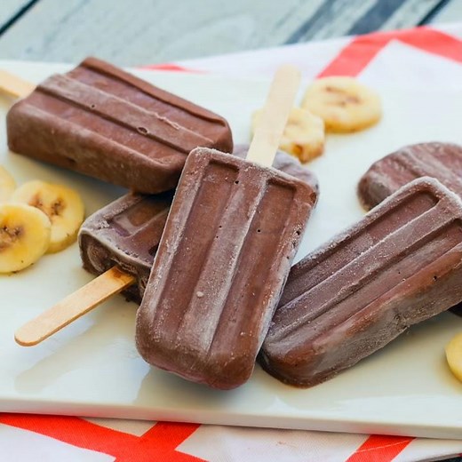 Banana Fudge Fro Yo Pops