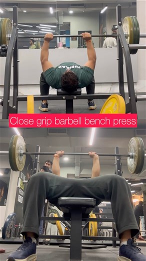 Bench press for #triceps | close #grip #bench #press #gym #daily #workout