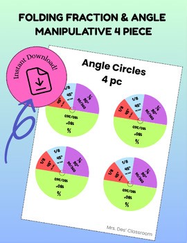 Folding Fraction & Angle Manipulative