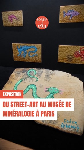 Du street art à l’École des Mines de Paris ? Du 29 janvier au 27 juin 2026, l’art urbain investit le musée de Minéralogie de cette prestigieuse institution parisienne grâce au travail de Codex Urbanus. Street artiste parisien, Codex Urbanus est connu pour son bestiaire d’animaux fantastiques dessinés au marqueur sur les murs de la capitale. Depuis 15 ans maintenant, ses créatures hybrides (environ 800 créées) interpellent les passants, mais également les passionnés qui n’hésitent pas à les traqu
