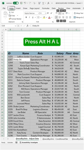 Data cleaning Learn how to clean data in excel using shortcuts #exceltips #workhacks #spreadsheet #corporate #accounting | LEARN MORE