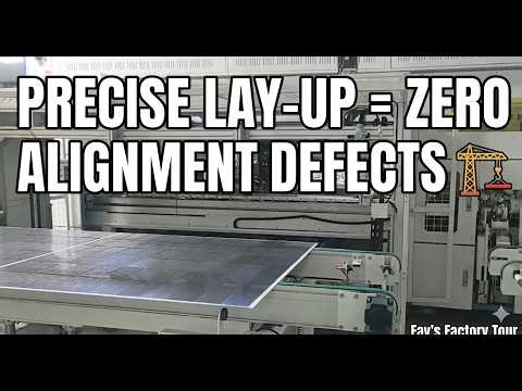 Solar Panel Manufacturing High-Precision Lay-up Process 🏗️
