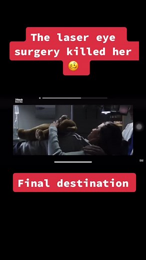 Laser eye death surgery scene, final destination #viral #reccomendation #foryoupage #surgery #eyesurgery#movieclips #moviescene