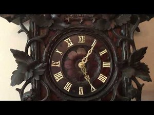 Antique Black Forest Cuckoo Quail Clock