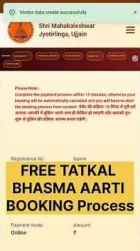 LIVE Mahakal Bhasma Aarti Booking Process👉 | Bhasma aarti kaise Book kare? #bhasmaaarti #mahadev