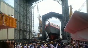 489K views · 10K reactions | INS ‘Nilgiri’, the first of the Navy's seven new stealth frigates, at its launch in Mumbai on September 28, 2019. | Ministry of Defence, Government of India | Facebook