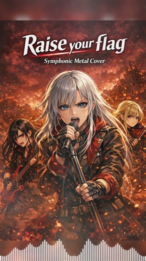 【機動戦士ガンダム 鉄血のオルフェンズ OP】Raise your flag #metalcover #animecover #shorts