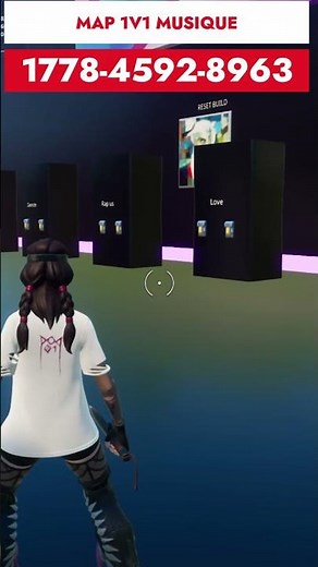 😱 Map avec de la vraie musique 😍 #fortnite