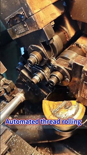 Automated thread rolling#thread#threadrollingmachine#threadrollingwheel#rollingmachine#machine