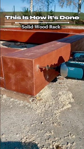 DIY Timber Firewood Rack