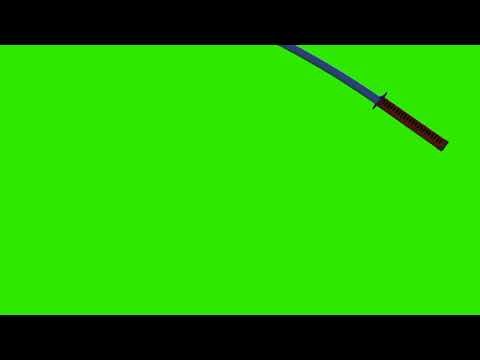 KATANA throw green screen