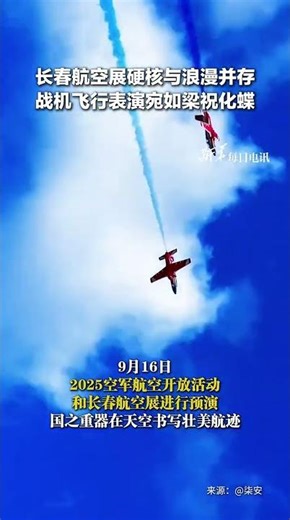 Two fighter jets performed a "romantic" flight display.