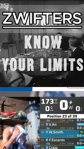 🚫 Zwifters, Know Your Limits 🚫 #gozwift #cycling #esports #gaming #harryenfield
