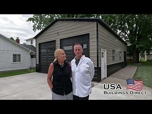 24x41x12 Metal Garage Customer Testimonial- USA Buildings Direct