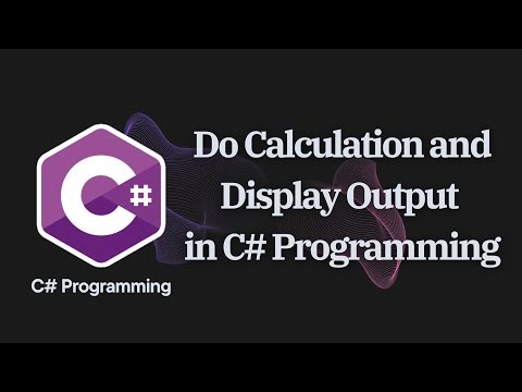 Programming Tutorial - Do Calculation and Display the Output in C#. #coding #programming