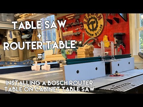 Adding a router table to your table saw!