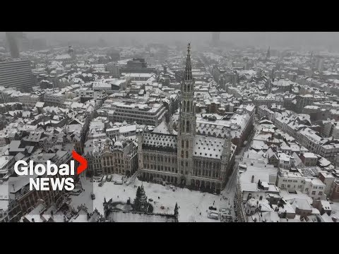 Snow blankets parts of Europe, turning major cities into winter wonderland