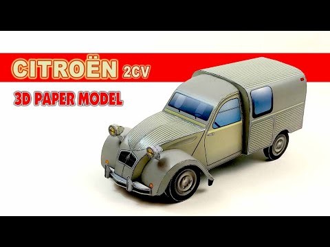 Build a Classic Citroën 2CV in 3D Paper! | Do You Like Old Classic Car models?