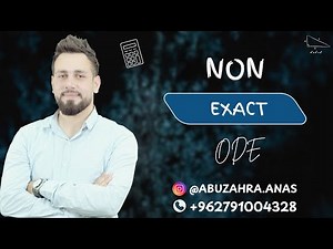 Non Exact ODE | Differential Equations