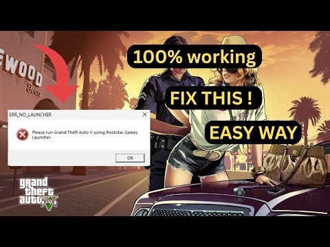 GTA 5 Error Fixed! 🚀 ERR_NO_LAUNCHER Solution Without Reinstalling (Quick Guide) | Easy Way