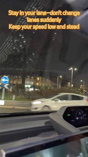 A roundabout is a circular intersection where traffic moves one direction