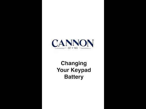 How to change your Keypad Battery - (All Keypad models)