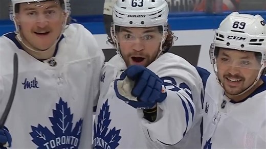 Maple Leafs score two power play goals in 31 seconds to take lead vs. Oilers