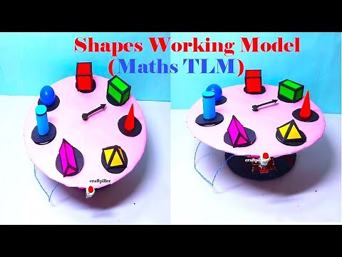 shapes working model(3d) maths project - maths tlm volume and area formulas - diy | craftpiller