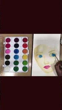 Easy Watercolor Portrait Painting for Beginners | Step-by-Step Art Tutorial| Satisfying Art Process