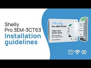 Shelly Pro 3EM-3CT63 - Installation video