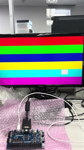 FPGA basys3 moving block