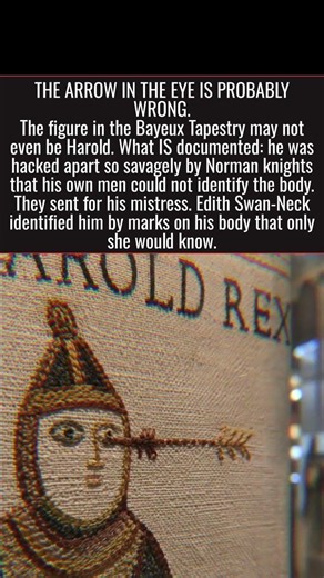 The Arrow In The Eye Is Probably Wrong.His Mistress Identified His Body By Marks Only She Would Know