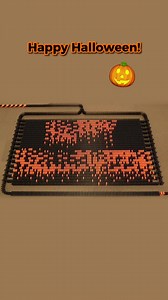 wishing you a Happy Halloween with this special domino crossover effect! 🎃👻😈 #Halloween #H5dominocreations | Hevesh5
