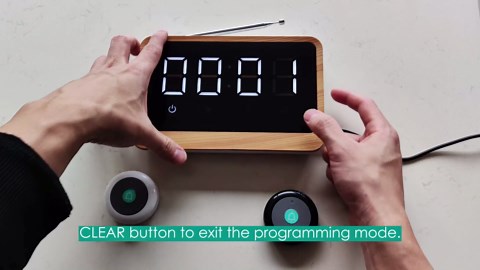 Wireless Call Light System with Call Buttons for Elderly at Home Bell for Clinic, Seniors, Assisted Living, Emergency, Wellness Center, Hospital Restaurant, Maple Wood