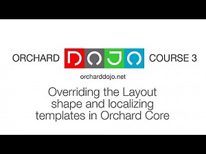 Overriding the Layout shape and localizing templates in Orchard Core - Dojo Course 3 (21)